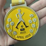 Yellow medal staring 50 miles walked