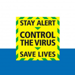 Uk gov poster reads, stay alert, control the virus, save lives